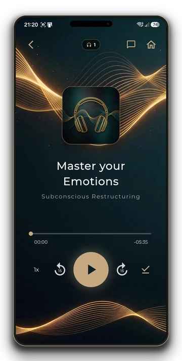 Audio lesson player in the app